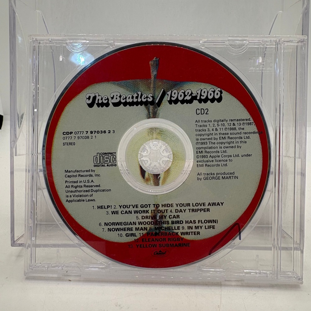 The Beatles 1962-1966 Red Album CD2 Only CDP 0777 7 97036 2 3 Rock Pop Music CD